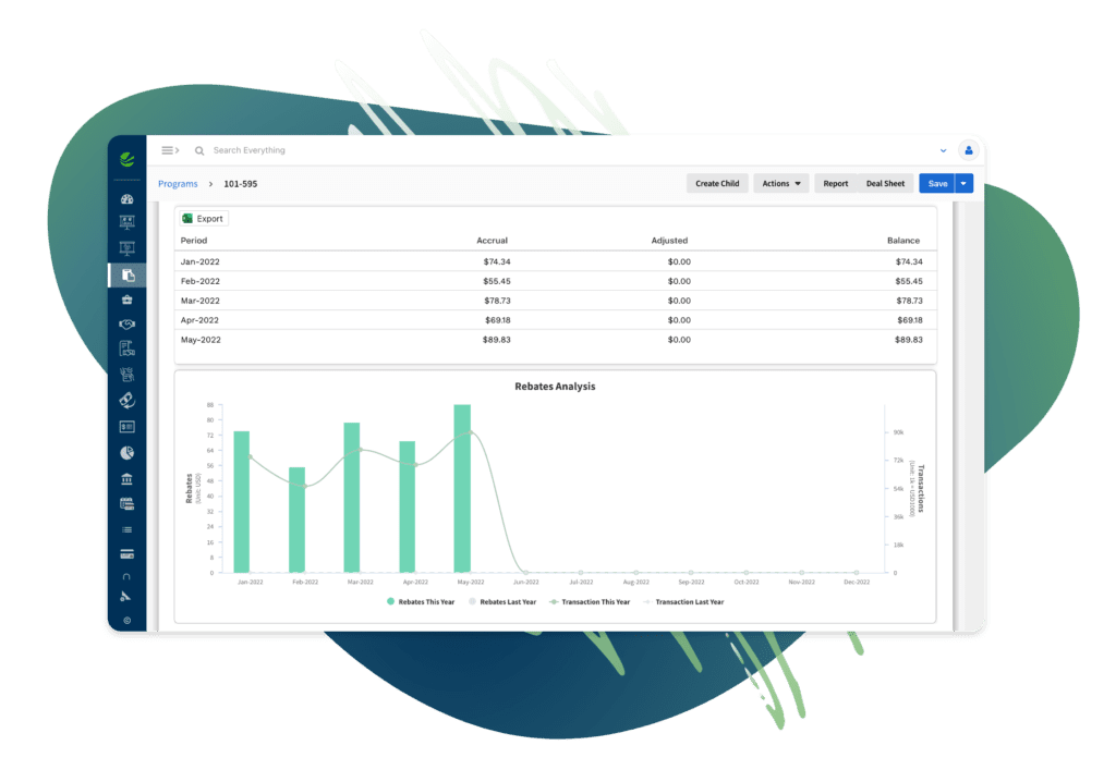 Rebate & Channel Manager Screen Shot
